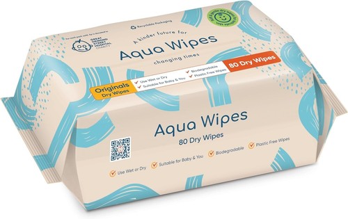 Aqua wipes dry - dry, face