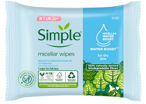 Simple micellar wipes - micellar, 20