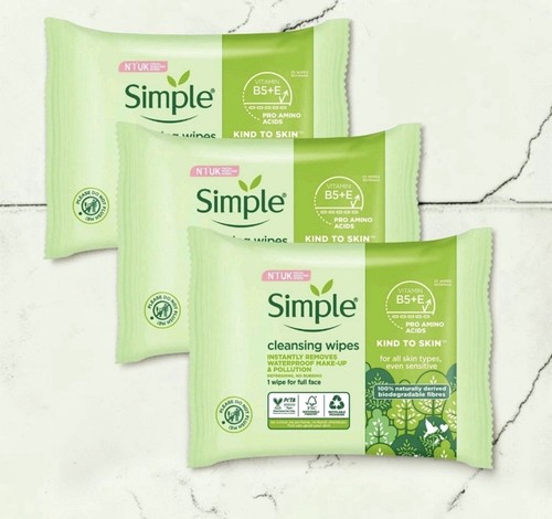 Simple facial cleansing wipes - simple,