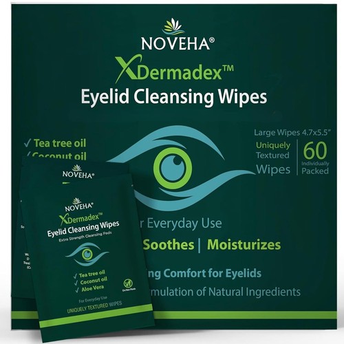 Noveha eyelid wipes with - wipes,