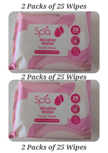Micellar water facial wipes - 2x,