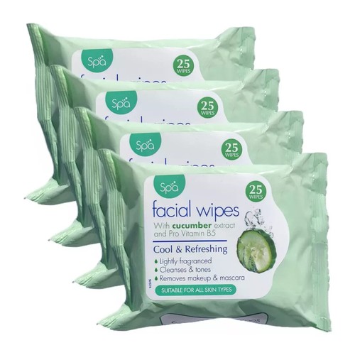 Spa facial wipes with cucumber - wipes,