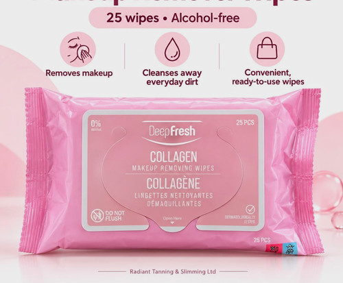 Collagen face wipes - face,
