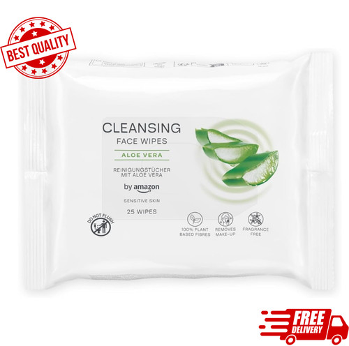 Face cleansing wipes with - with, aloe