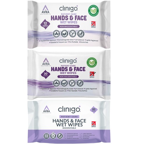 Hands face wet wipes - hands,