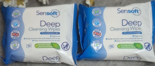 Sensoft deep cleansing wipes - cleansing,